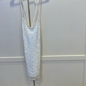 White graduation dress